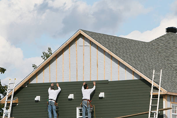 Professional Siding Contractor technician working in Westerville, OH